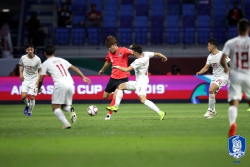 한국대표팀은 필리핀의 밀집수비에 고전했다. [사진=KFA]