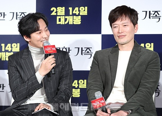 배우 김남길, 정재영/사진=민선유 기자