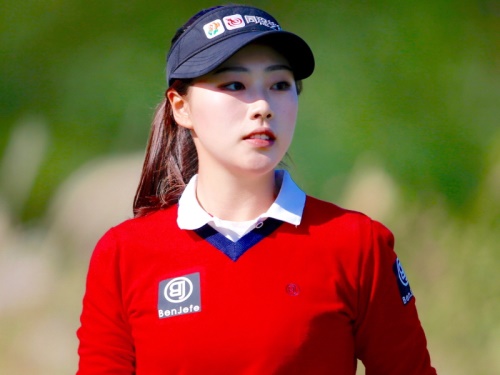 KLPGA에 도전장을 내민 수이샹. [사진=KLPGA]