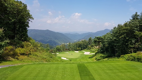 휴코스 5번 파3홀.