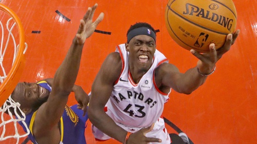 토론토의 1차전 승리의 주역 파스칼 시아캄. [사진=NBA]