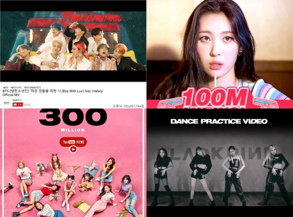 사진=방탄소년단, 선미, 트와이스, 블랙핑크 각 소속사 제공