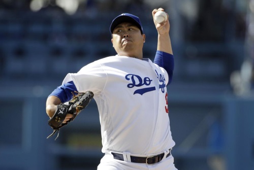 23일 콜로라도 전에서 6이닝 1자책점으로 호투한 류현진. [사진=MLB]