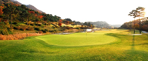 마이다스코스 9번 홀(청평마이다스GC 사진).