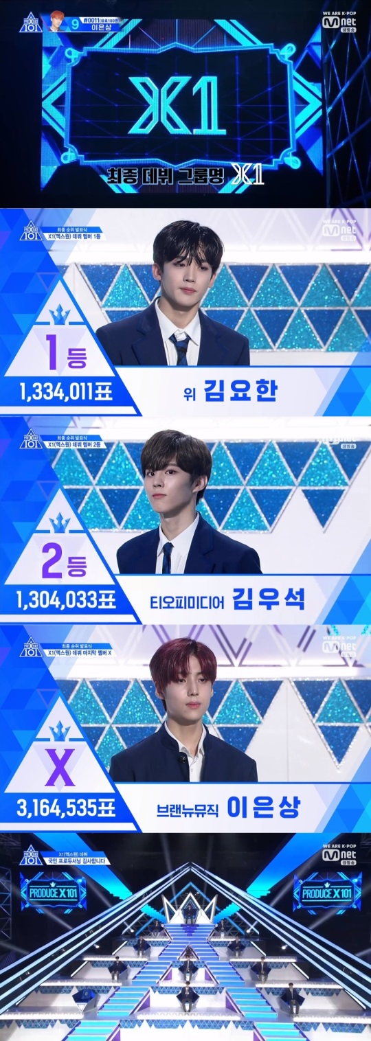 Mnet  '프로듀스X101' 방송캡쳐