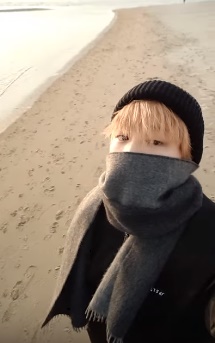 Jimin at Dadaepo Beach (YouTube)