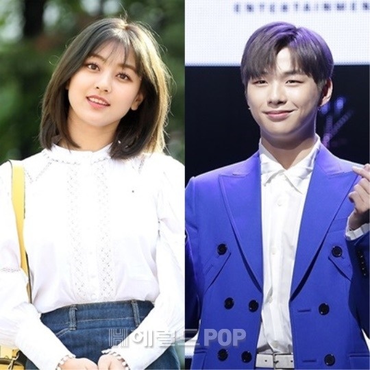 지효, 강다니엘/사진=헤럴드POP DB
