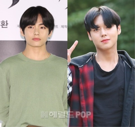 뷔, 박지훈/사진=헤럴드POP DB