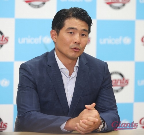 롯데의 단장으로 선임된 성민규 신임 단장. [사진=롯데자이언츠]