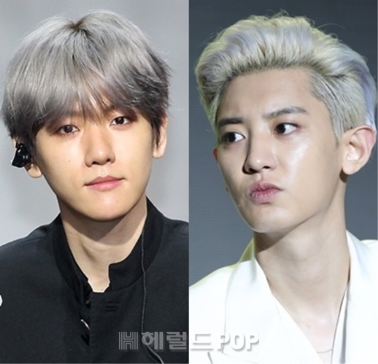 백현, 찬열/사진=헤럴드POP DB