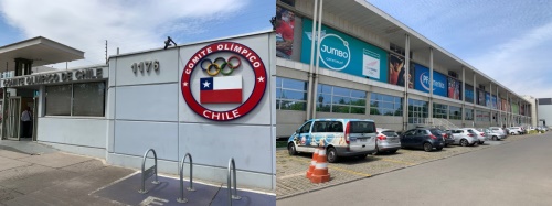한국의 진천선수촌과 같은 개념인 코미테 올림피코 데 칠레(Comite Olimpico De Chile)의 외부 모습.