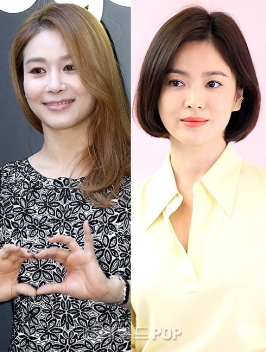 옥주현,송혜교/사진=민선유 기자