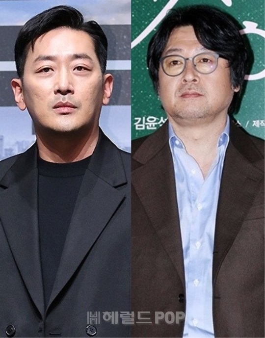 하정우,김윤석/사진=민선유기자,황지은기자