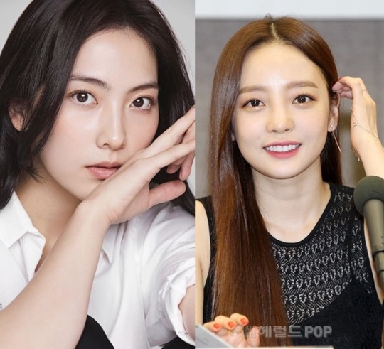 강지영,구하라/사진=강지영인스타, 민선유기자