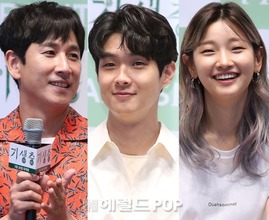 이선균,최우식,박소담/사진=본사DB