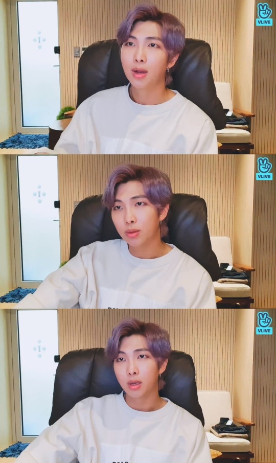 V라이브 '남준이의 7 비하인드' 캡처