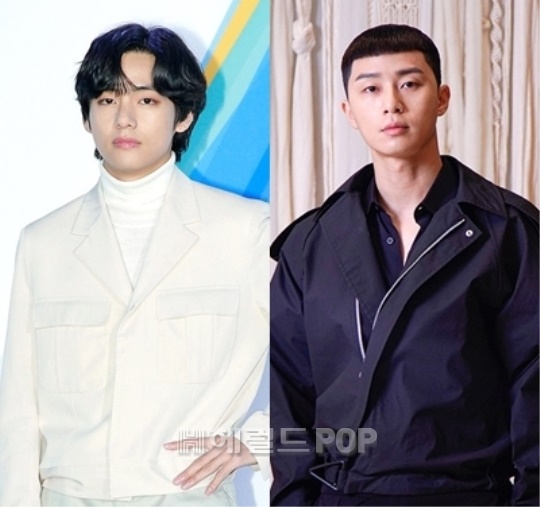 뷔, 박서준/사진=헤럴드POP DB