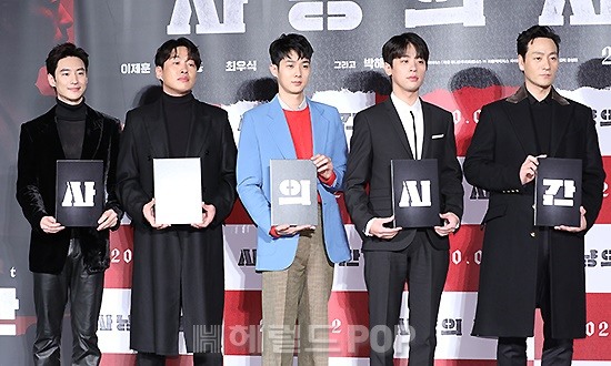 배우 이제훈, 안재홍, 최우식, 박정민, 박해수/사진=민선유 기자