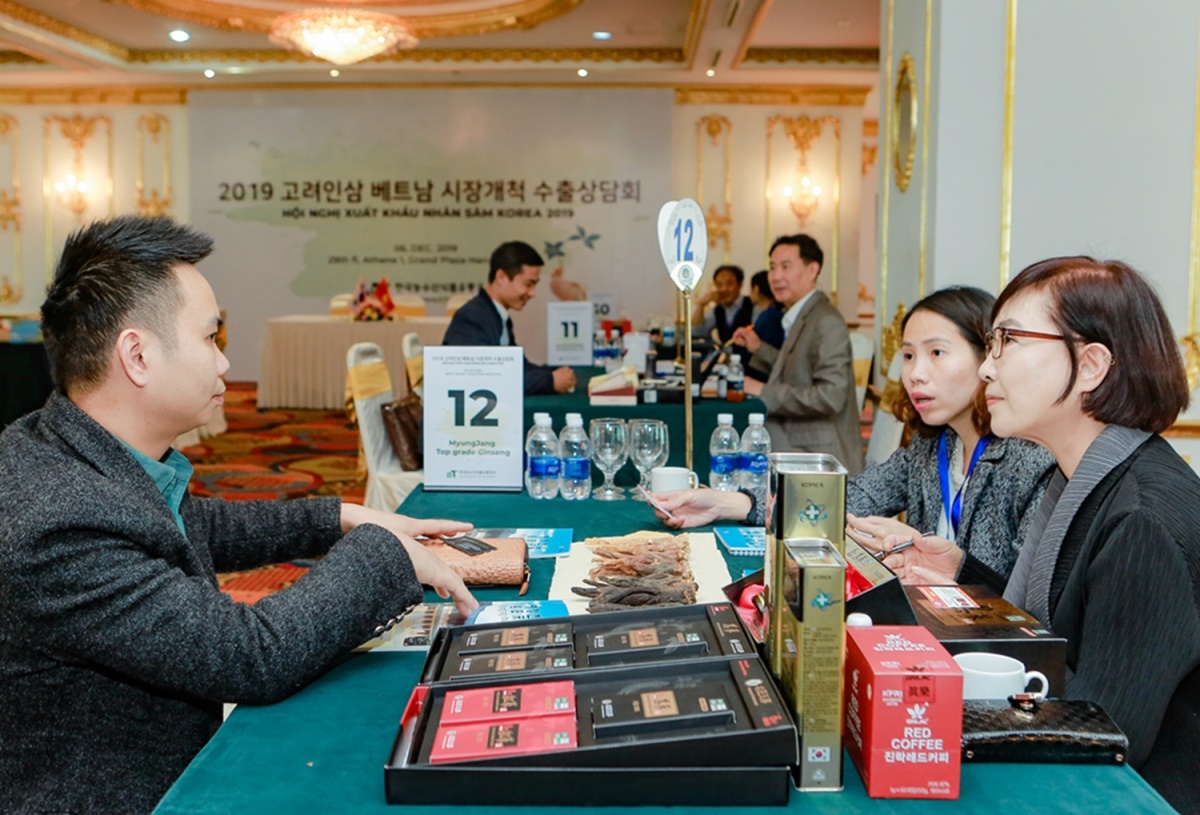 인삼품목 수출상담회 [사진=aT]