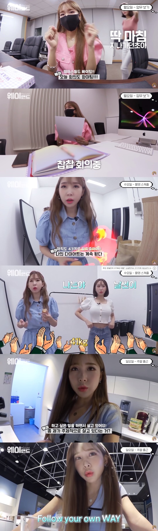 웨이 유튜브 채널 영상 캡처