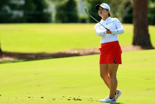 김세영이 펠리컨위민스 마지막날 빨간색 치마를 입고 나와 시즌 2승을 거두었다. [사진=LPGA]