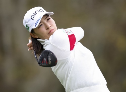시부노 히나코가 US여자오픈 무빙데이에서 3타를 잃고 한 타차 선두로 마쳤다. [사진=USGA]
