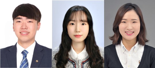 DGIST 기초학부 류태승 학생(왼쪽부터), 안유진 학생, 기초학부 조정아 교수.[디지스트 제공]