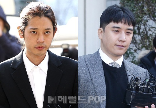정준영, 승리/사진=헤럴드POP DB