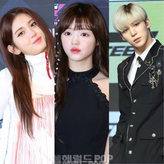전소미, 오마이걸 유아, 에이티즈 윤호/사진=헤럴드POP DB