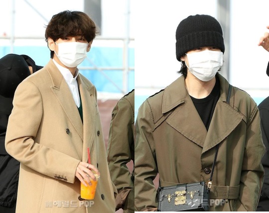 뷔, 지민/사진=민선유 기자