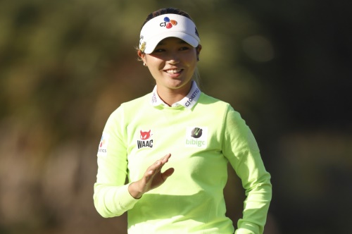 첫 톱10 진입을 노리는 루키 홍예은. [사진=LPGA]