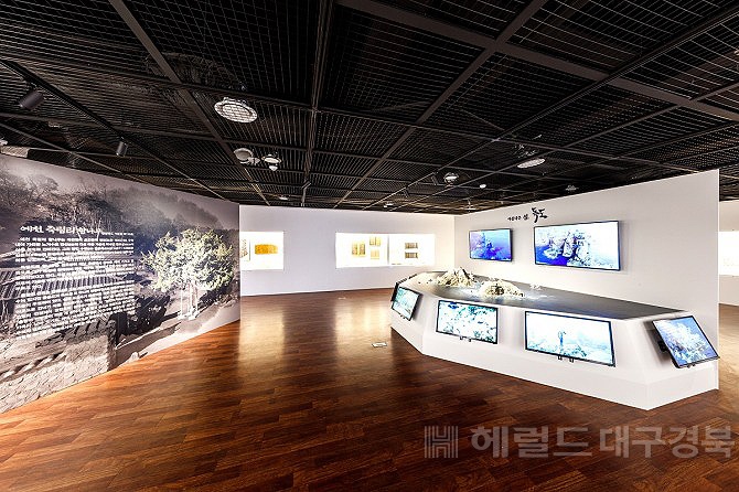 지난해 2월 예천박물관에서 열린  예천박물관 과  독도박물관 공동기획전 모습(헤럴드 DB)