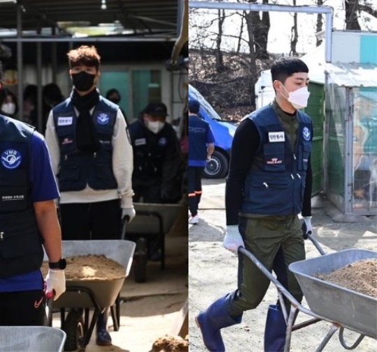 박수홍, 손헌수/사진=국경없는 수의사회 인스타그램