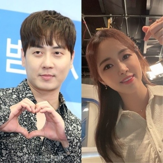 앤디,이은주 아나/사진=본사DB, 이은주 인스타