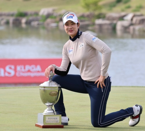 김아림이 크리스F&C 제44회 KLPGA 챔피언십에서 우승했다. [사진=KLPGA]