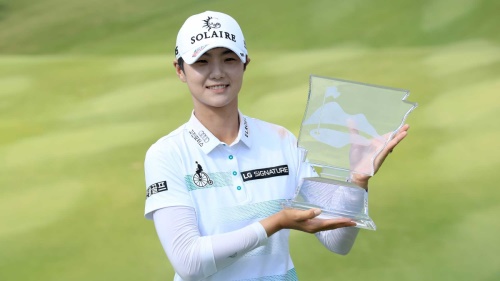 2019년 월마트 NW 아칸소 챔피언십에서 우승한 박성현. 이후 아직 우승이 없다. [사진=LPGA]