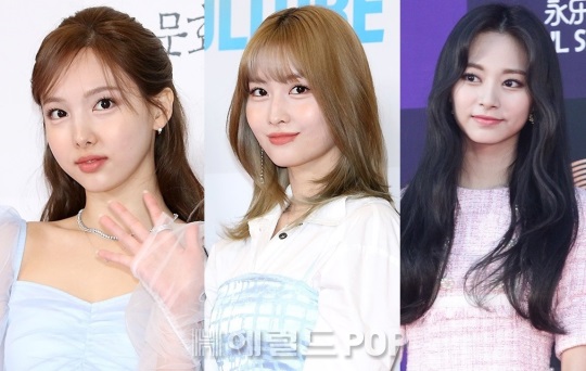 트와이스 나연,모모,쯔위/사진=민선유기자, 본사DB