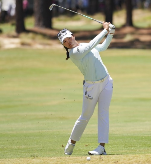고진영이 US여자오픈 3라운드에서 이븐파를 치고 공동 4위로 마쳤다. [사진=USGA]