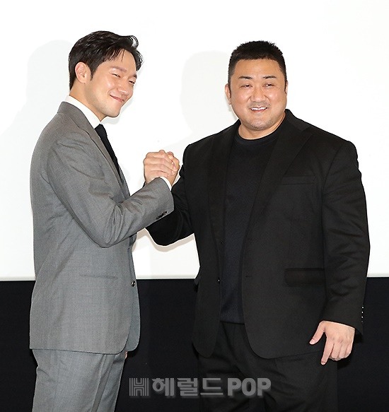 배우 손석구, 마동석/사진=민선유 기자