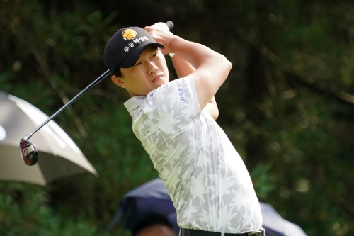이상희가 한국오픈 2라운드에서 한 타차 선두로 올라섰다. [사진=대회조직위]