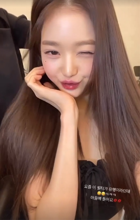 장원영 인스타 스토리