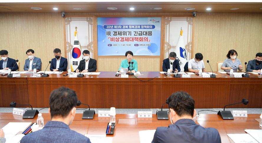 이달희 경북도 경제부지사가 지난 1일 취임식 없이 비상경제대책회의를 주재, 본격적인 업무에 들어갔다.[경북도 제공]