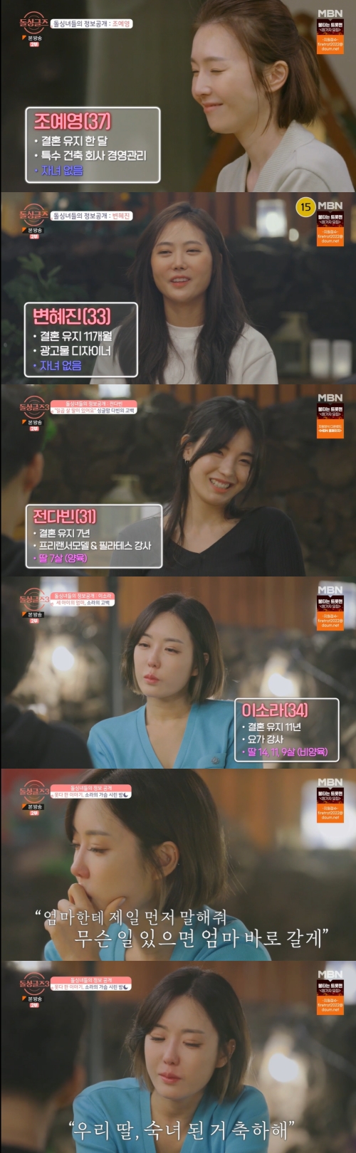 MBN '돌싱글즈3' 방송화면 캡쳐