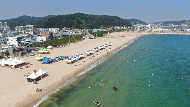 폐장한 후퍼해수욕장 모습(울진군 제공)