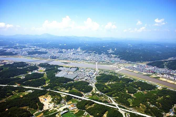 안동시가지 전경(안동시 제공)
