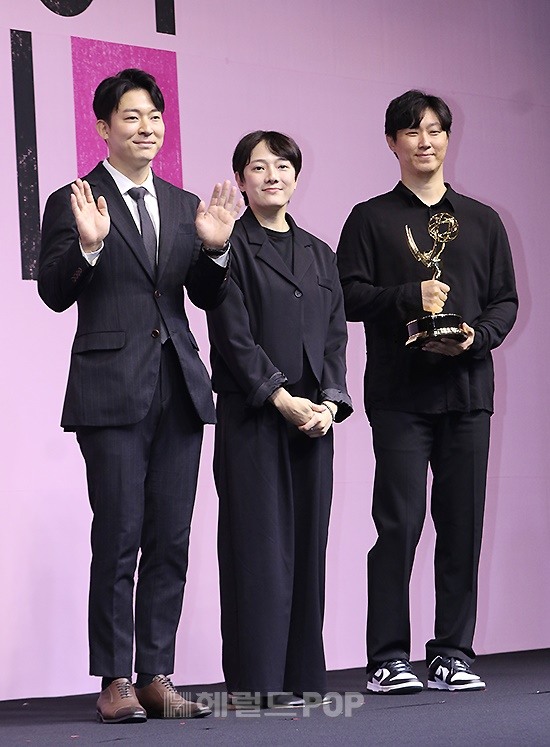이태영 무술팀장, 김차이 무술팀원, 심상민 무술팀장/사진=민선유 기자