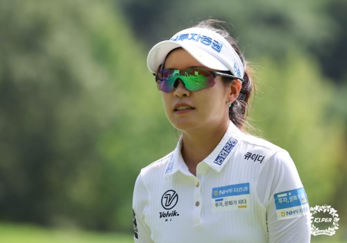 구겨진 코스가 재미있다는 박민지. [사진=KLPGA]