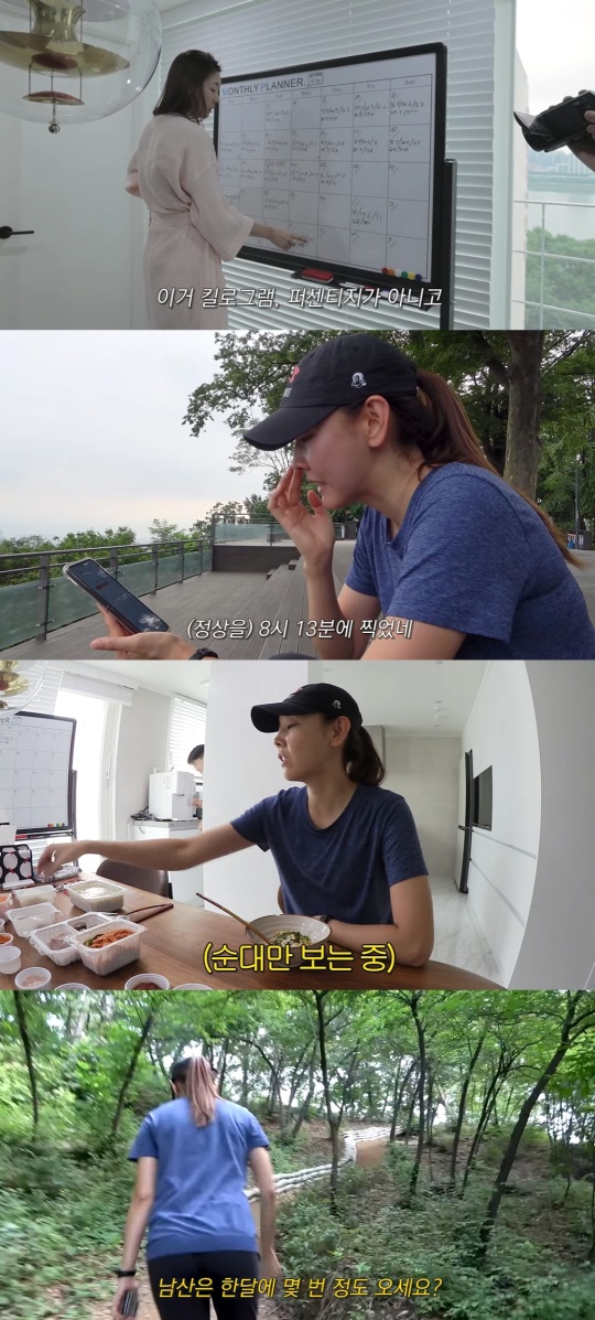 한혜진 유튜브 캡처