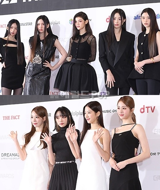 뉴진스, 르세라핌/사진=민선유기자
