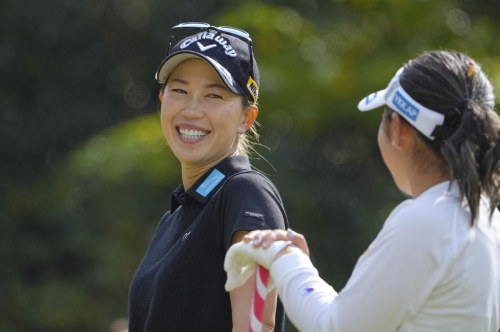 1타 차 선두에 나선 우에다 모모코. [사진=LPGA]